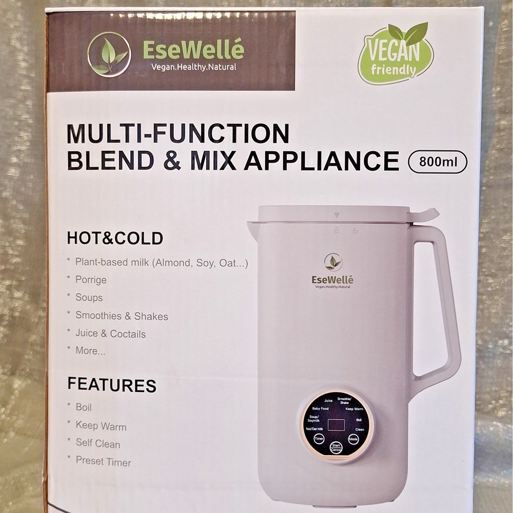 EseWellé Multifunctional Nut Milk Maker Blend Mix Brew Appliance New in Box